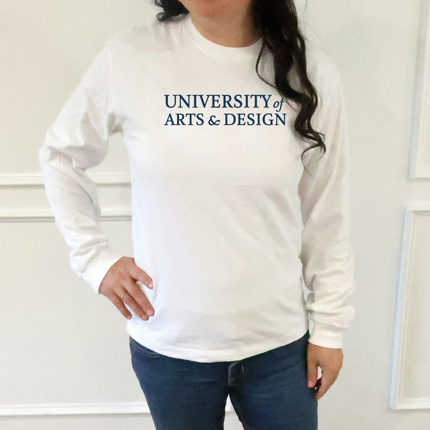 University of Arts & Design Long Sleeve Top- White