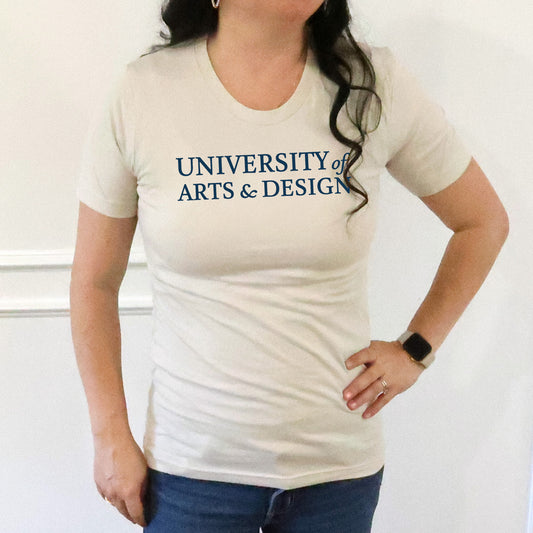 University of Arts & Design Short Sleeve Top- Light Beige