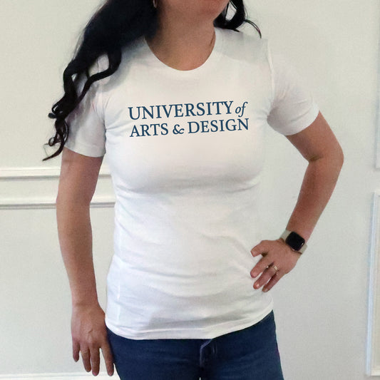University of Arts & Design Short Sleeve Top- White