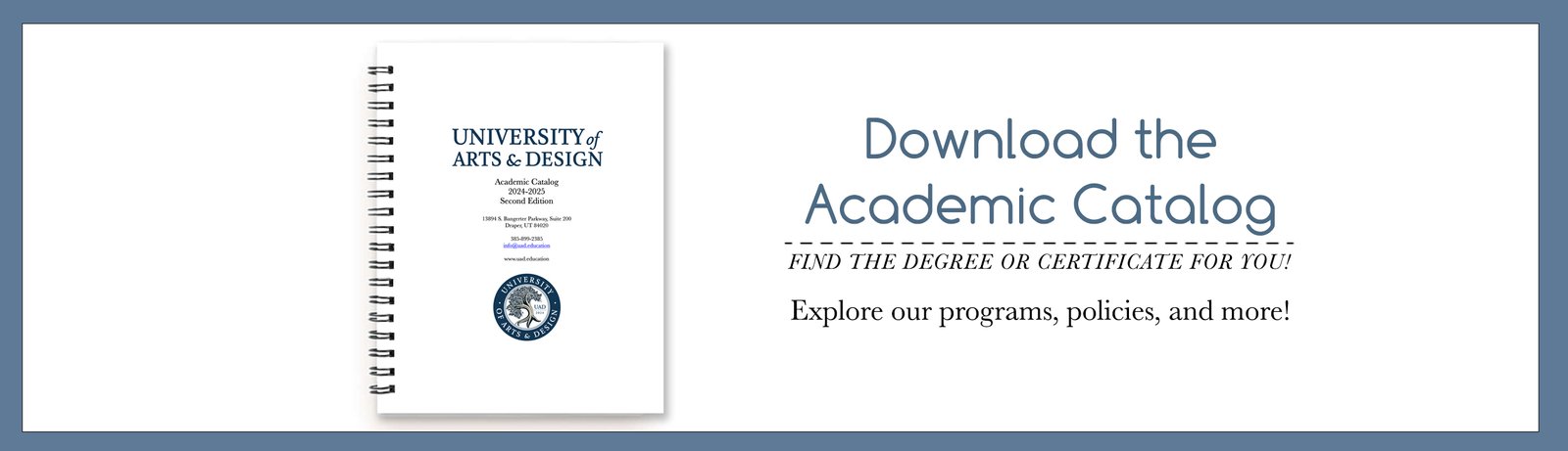 Download the University of Arts and Design Catalog